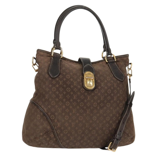 Louis Vuitton LOUIS VUITTON Monogram Idylle Elegy Hand Bag Black M56696 LV Authentic bs31637