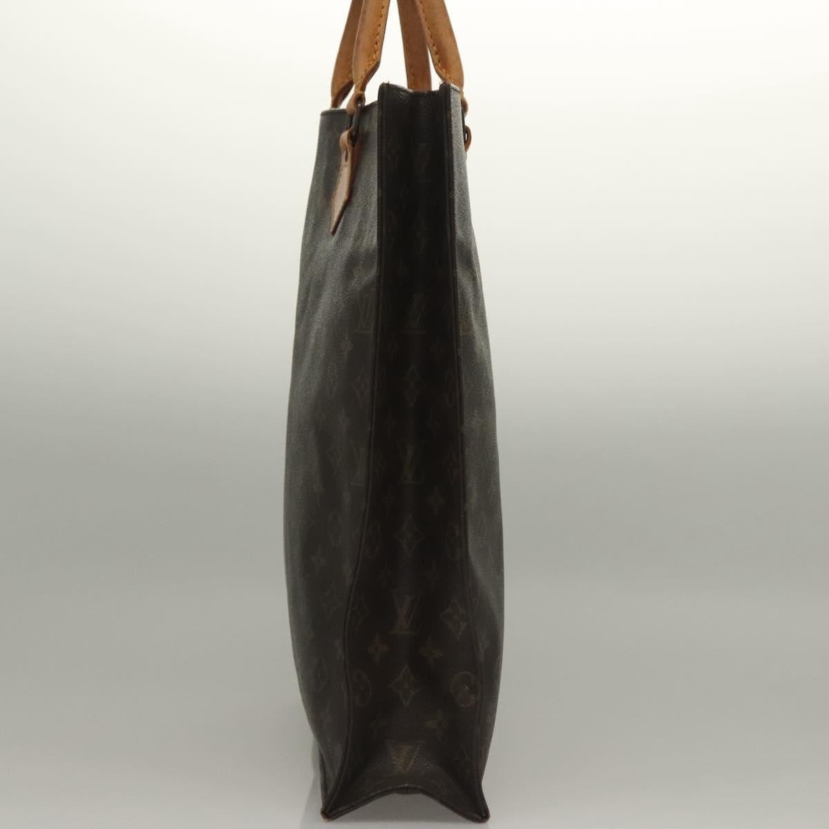 Louis Vuitton LOUIS VUITTON Monogram Sac Plat Hand Bag M51140 LV Authentic 135616