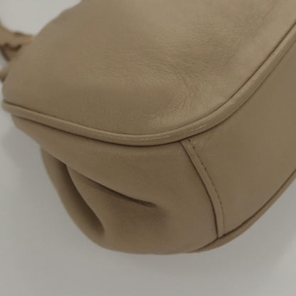 Celine CELINE Hand Bag Leather Beige Authentic 117663