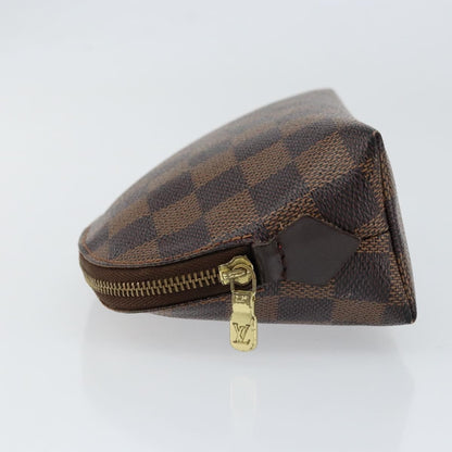 Louis Vuitton LOUIS VUITTON Damier Ebene Pochette Cosmetic PM Pouch N47516 LV Authentic 153562 Bag
