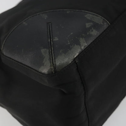 Prada PRADA Tote Bag Nylon Black Silver Authentic 175396