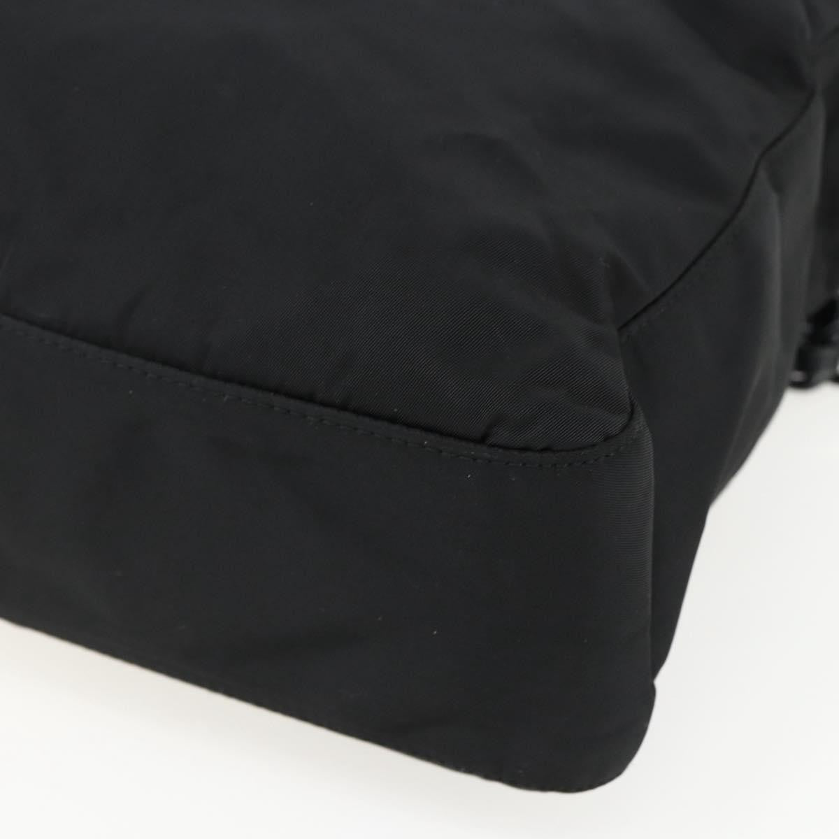Prada PRADA Chain Shoulder Bag Nylon Black Authentic 170424