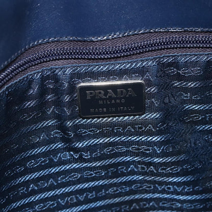 Prada PRADA Tote Bag Harako leather Navy Authentic 167194