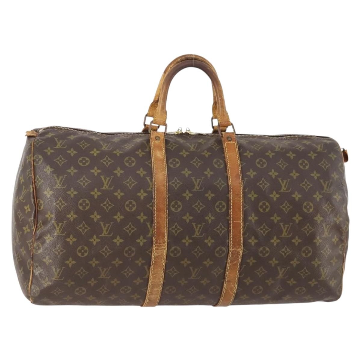 Louis Vuitton LOUIS VUITTON Monogram Keepall 55 Boston Bag M41424 LV Authentic 178233