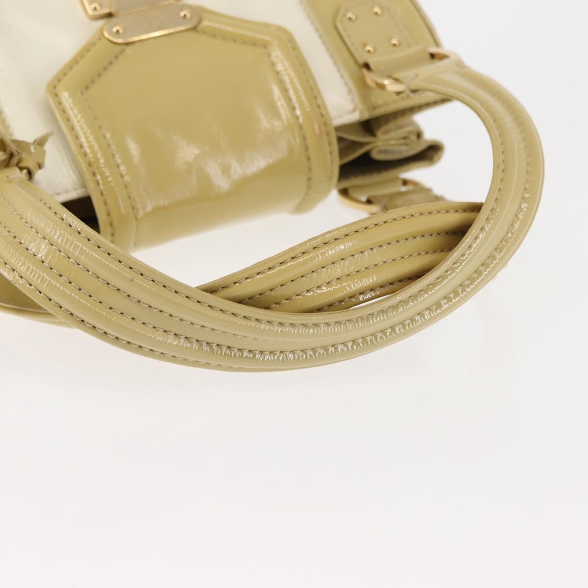 Louis Vuitton LOUIS VUITTON Cruise line Sac Bicolor Hand Bag Enamel Yellow M92547 Authentic bs29940