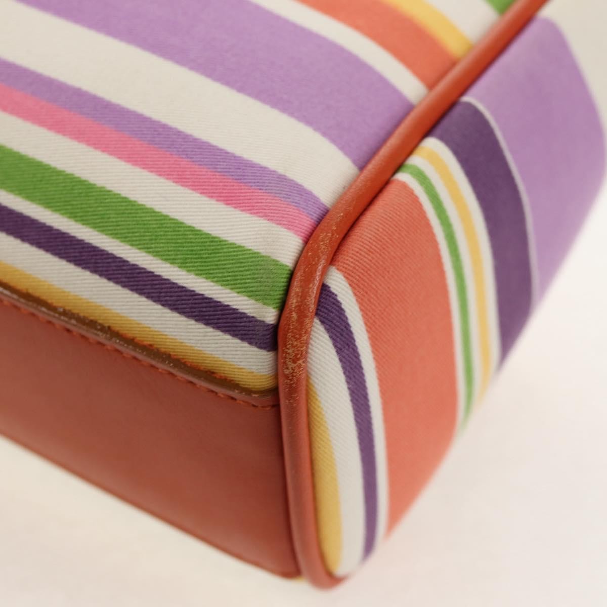 Burberry BURBERRY Shoulder Bag Canvas Multicolor Silver Authentic 160873V