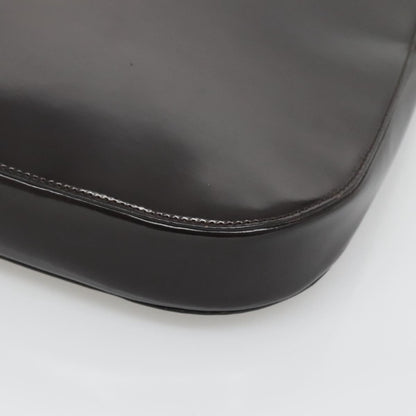 Gucci GUCCI Shoulder Bag Patent leather Brown Silver 001 3166 Authentic ep8849