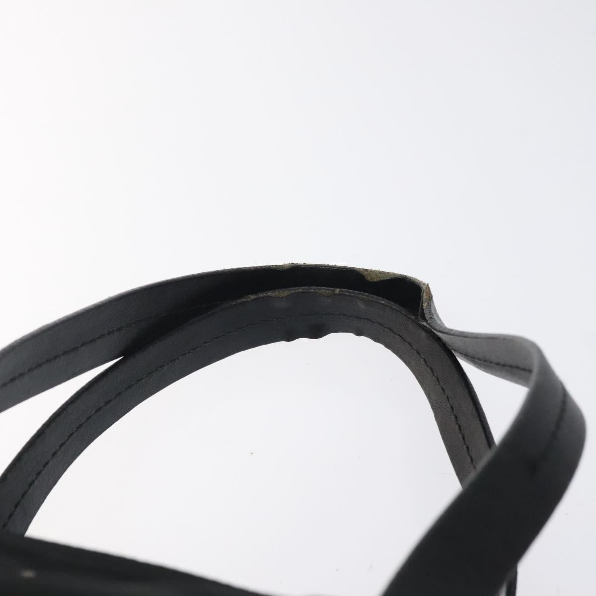 Prada PRADA Hand Bag Nylon Black Silver Authentic 118193