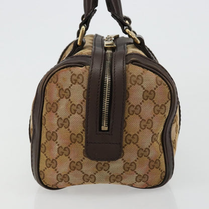 Gucci GUCCI GG Canvas Mini Boston Bag Beige Gold 269876 Authentic 175892