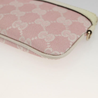 Gucci GUCCI GG Canvas Pouch Pink Gold Authentic BAZ875A Bag