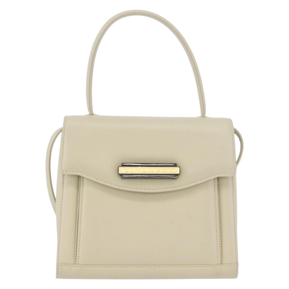 Givenchy GIVENCHY Hand Bag Leather 2way Beige Authentic 173803