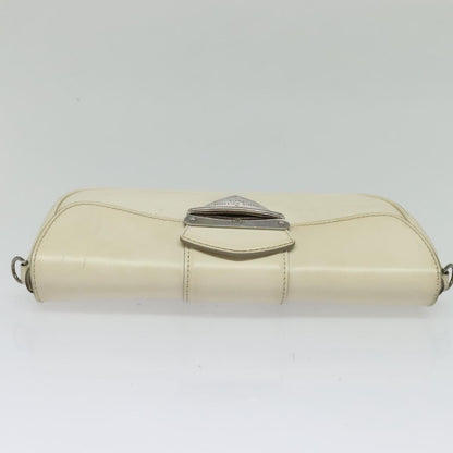 Louis Vuitton LOUIS VUITTON Epi Pochette Montaigne Bag White Yvoire M5929J LV Authentic ep9537