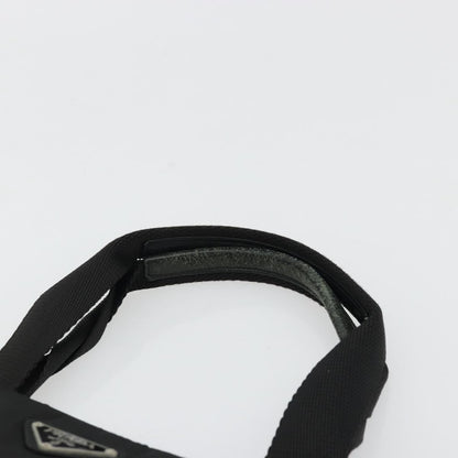 Prada PRADA Hand Bag Nylon Black Silver Authentic 175692
