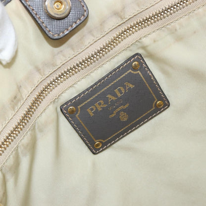 Prada PRADA Tote Bag Nylon Beige Gold Authentic 163284