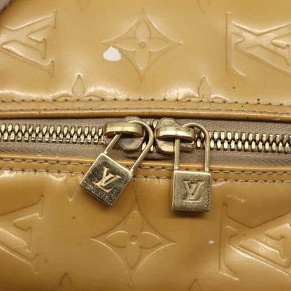 Louis Vuitton LOUIS VUITTON Monogram Vernis Tompkins Square Hand Bag Beige M91149 Authentic hk3021