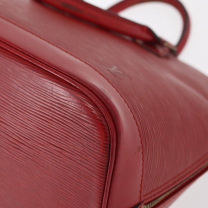Louis Vuitton LOUIS VUITTON Epi Alma Hand Bag Castilian Red M52147 LV Authentic 158108