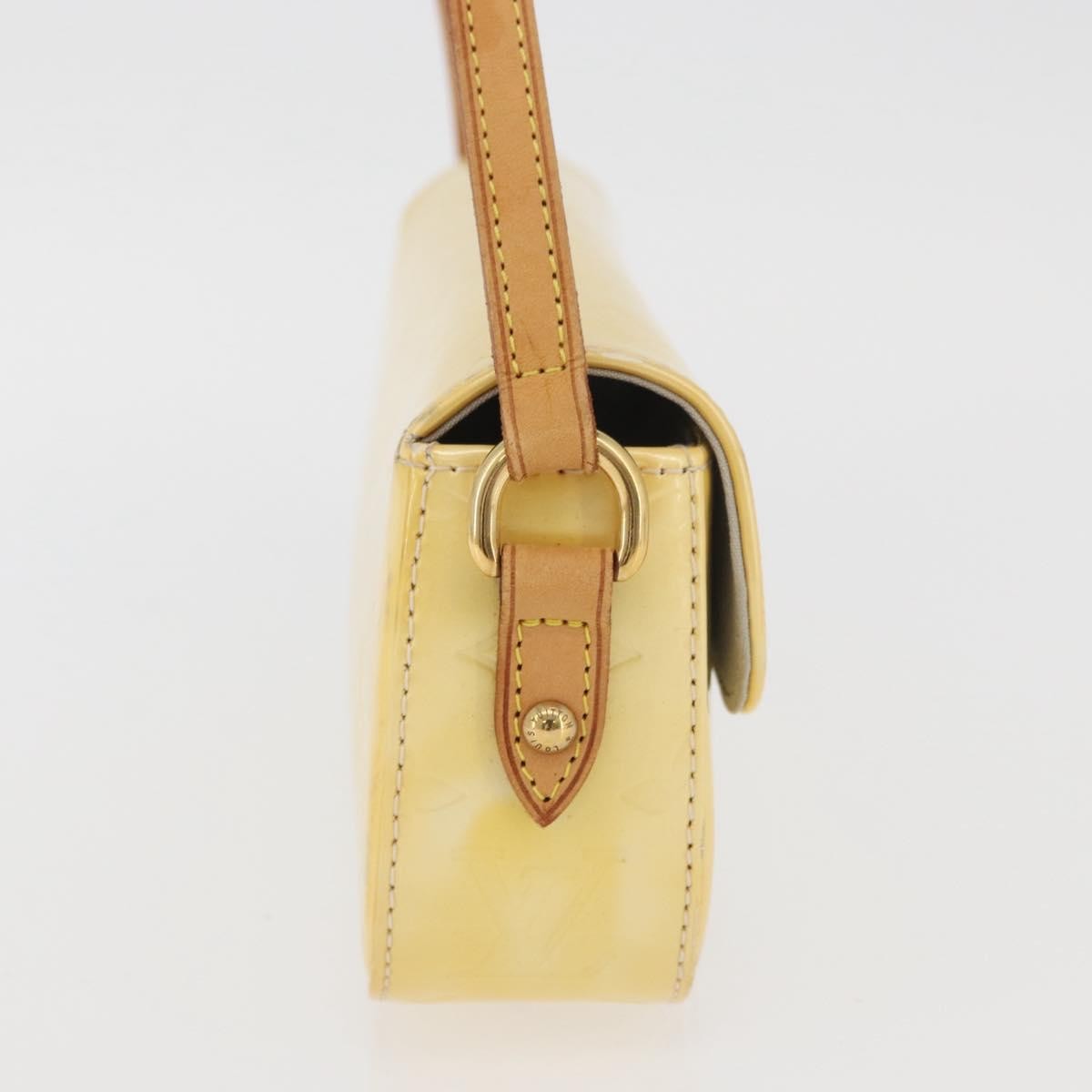Louis Vuitton LOUIS VUITTON Monogram Vernis Malibu Street Bag Perle M91507 LV Authentic BAZ639