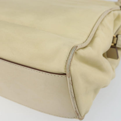 Prada PRADA Shoulder Bag Nylon Beige Gold Authentic ep12445