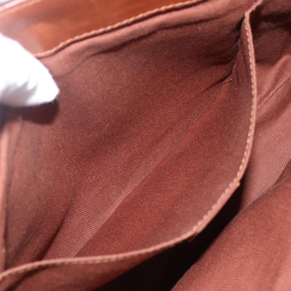 Celine CELINE Boogie bag Hand Bag Leather Brown Silver Authentic ka853