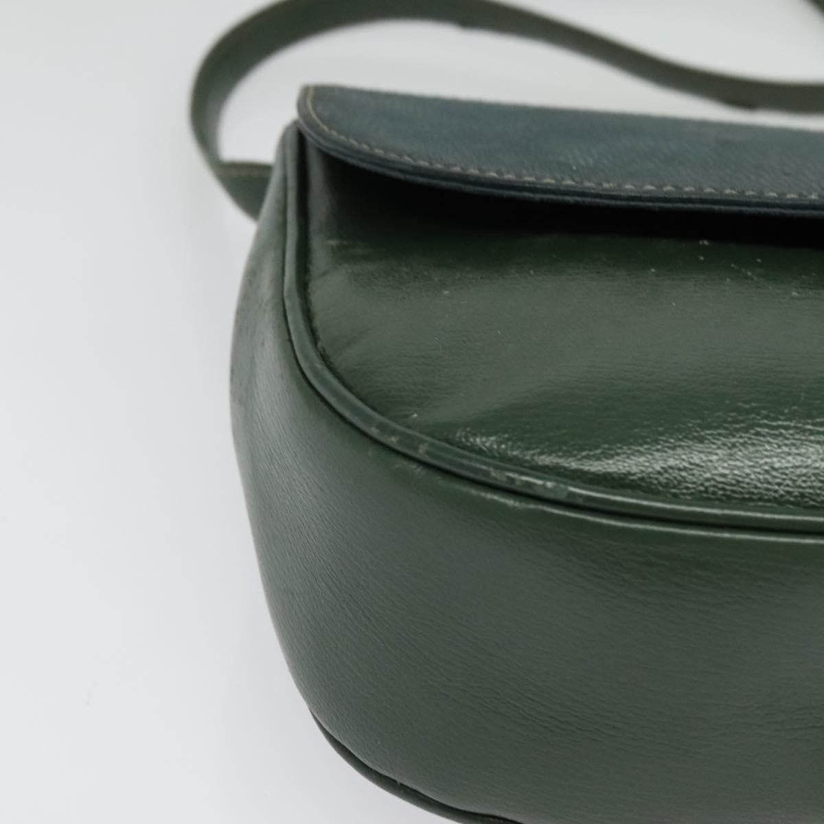 Loewe LOEWE Velazquez Hand Bag Leather 2way Green Gold Authentic ep10716