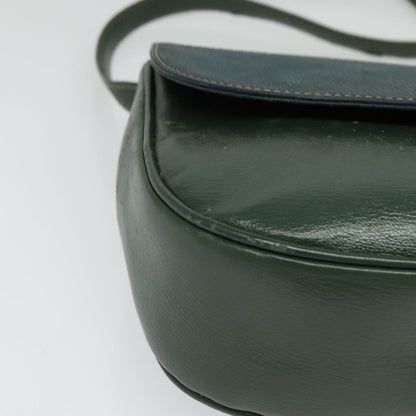 Loewe LOEWE Velazquez Hand Bag Leather 2way Green Gold Authentic ep10716