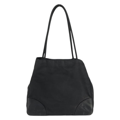 Prada PRADA Tote Bag Nylon Black Silver Authentic 175396