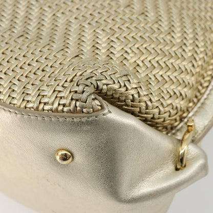 Salvatore Ferragamo Salvatore Ferragamo Sofia Gancini Hand Bag Leather 2way Gold Authentic 179912A