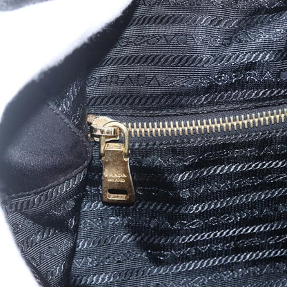 Prada PRADA Tote Bag Nylon 2way Black Gold Authentic ep12892