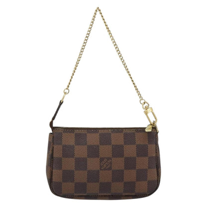 Louis Vuitton LOUIS VUITTON Damier Ebene Mini Pochette Accessoires Pouch N58009 LV Authentic 156078 Bag