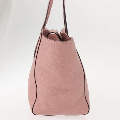 Gucci GUCCI Swing Tote Bag Leather Pink Gold 354408 Authentic am9500