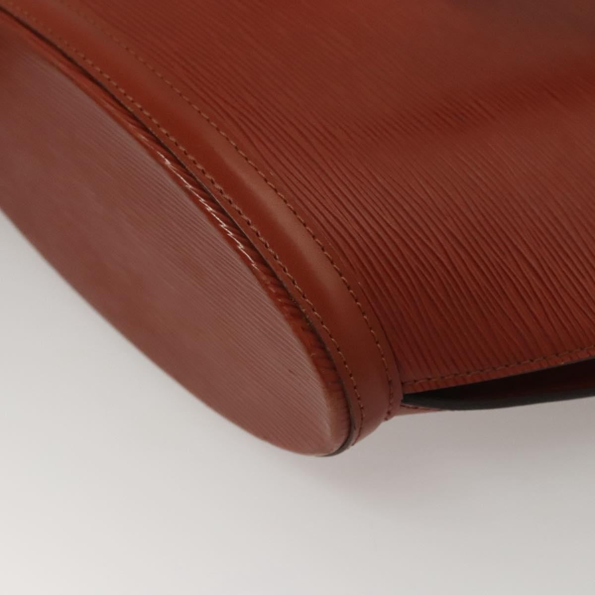 Louis Vuitton LOUIS VUITTON Epi Saint Jacques Hand Bag Brown M52263 LV Authentic BA1346