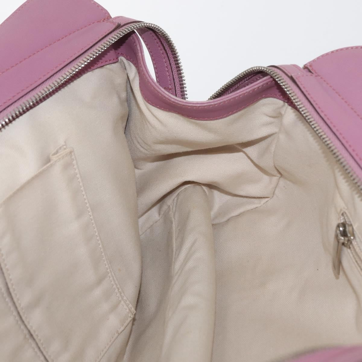 Salvatore Ferragamo Salvatore Ferragamo Gancini Tote Bag Leather Pink Silver Authentic BAZ427
