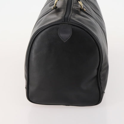 Valentino VALENTINO Boston Bag Leather Black Gold Authentic bs35030A