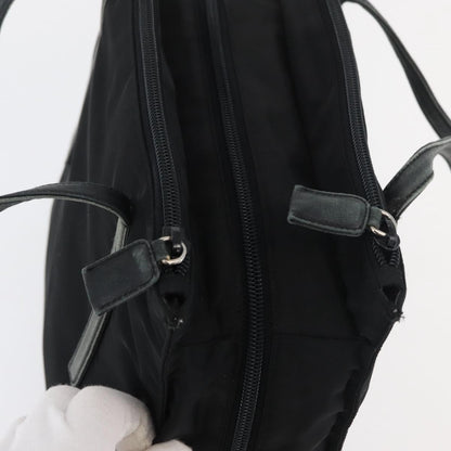 Prada PRADA Tote Bag Nylon Black Silver Authentic 175704