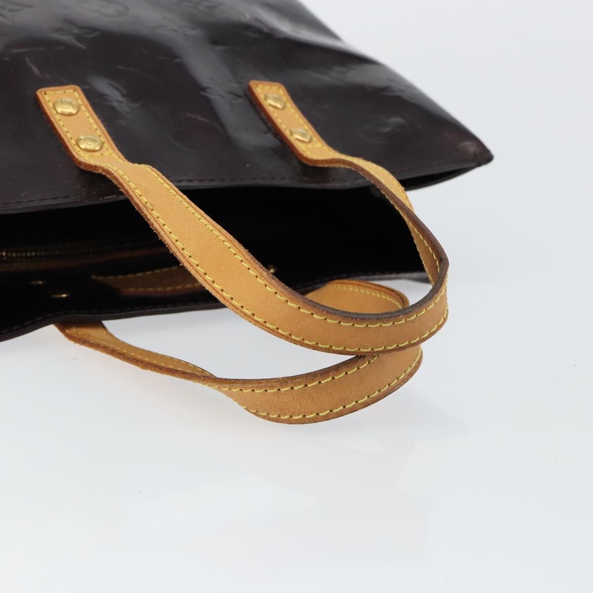 Louis Vuitton LOUIS VUITTON Monogram Vernis Reade PM Hand Bag Amarante M91993 LV Authentic 145457