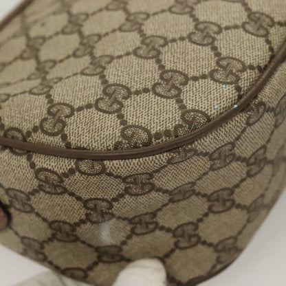 Gucci GUCCI GG Supreme Web Sherry Line Bag PVC Beige Gold 89 02 032 Authentic 128996