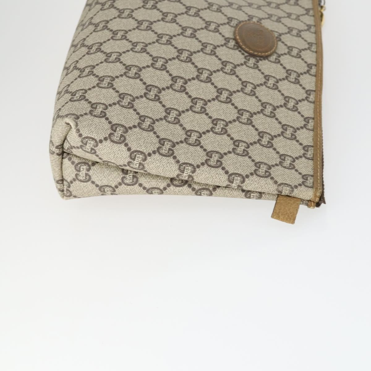 Gucci GUCCI GG Supreme GG Plus Web Sherry Line Bag PVC 4 Set Beige Green Authentic 160748