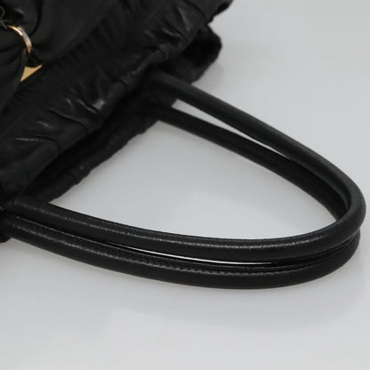 Prada PRADA Hand Bag Leather 2way Black Authentic hk2413