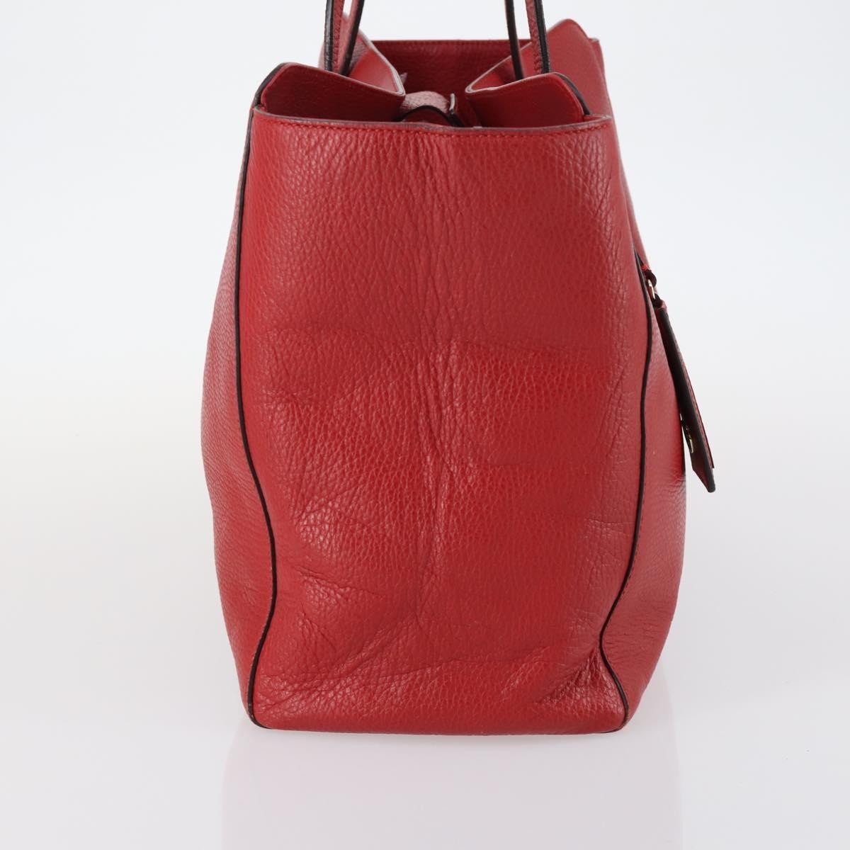 Gucci GUCCI Swing Tote Bag Leather Red Gold 354397 Authentic 144275