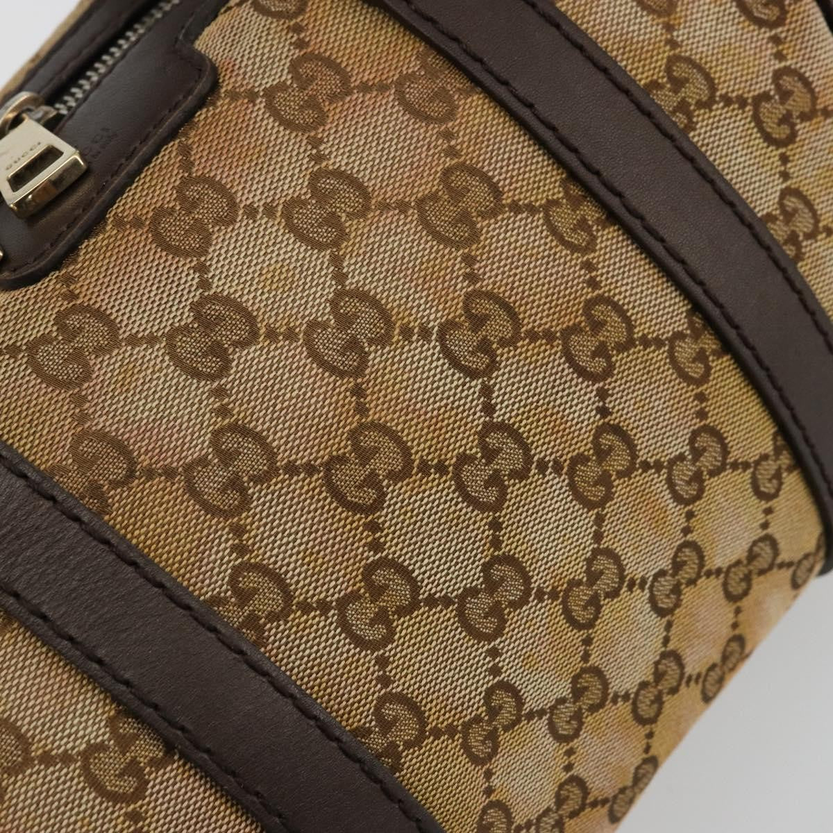 Gucci GUCCI GG Canvas Mini Boston Bag Beige Gold 269876 Authentic 175892