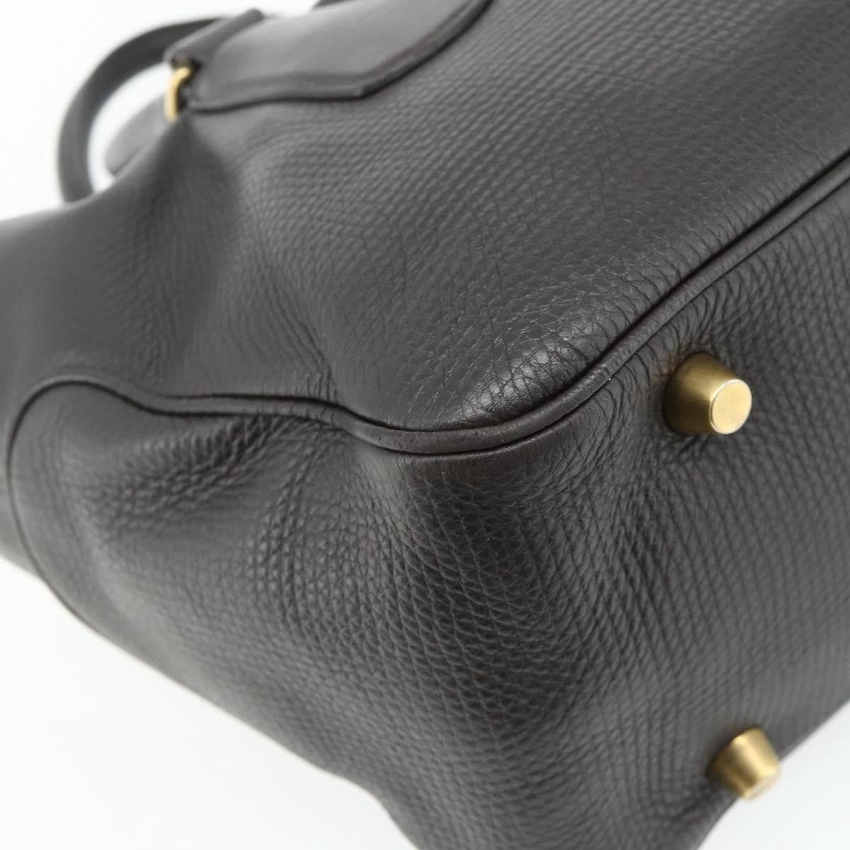 Celine CELINE New Boogie Bag Hand Bag Leather Brown Gold Authentic 179282A