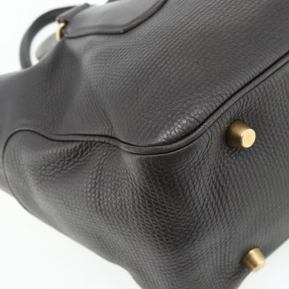 Celine CELINE New Boogie Bag Hand Bag Leather Brown Gold Authentic 179282A