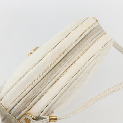 Gucci GUCCI Micro GG Supreme Shoulder Bag Leather White Gold 007 115 0088 Authentic 158504