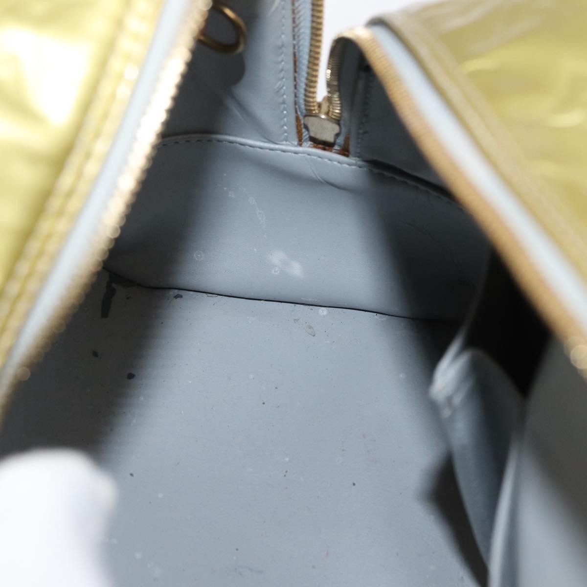 Louis Vuitton LOUIS VUITTON Monogram Vernis Tompkins Square Bag Gris M91150 LV Authentic ep12776