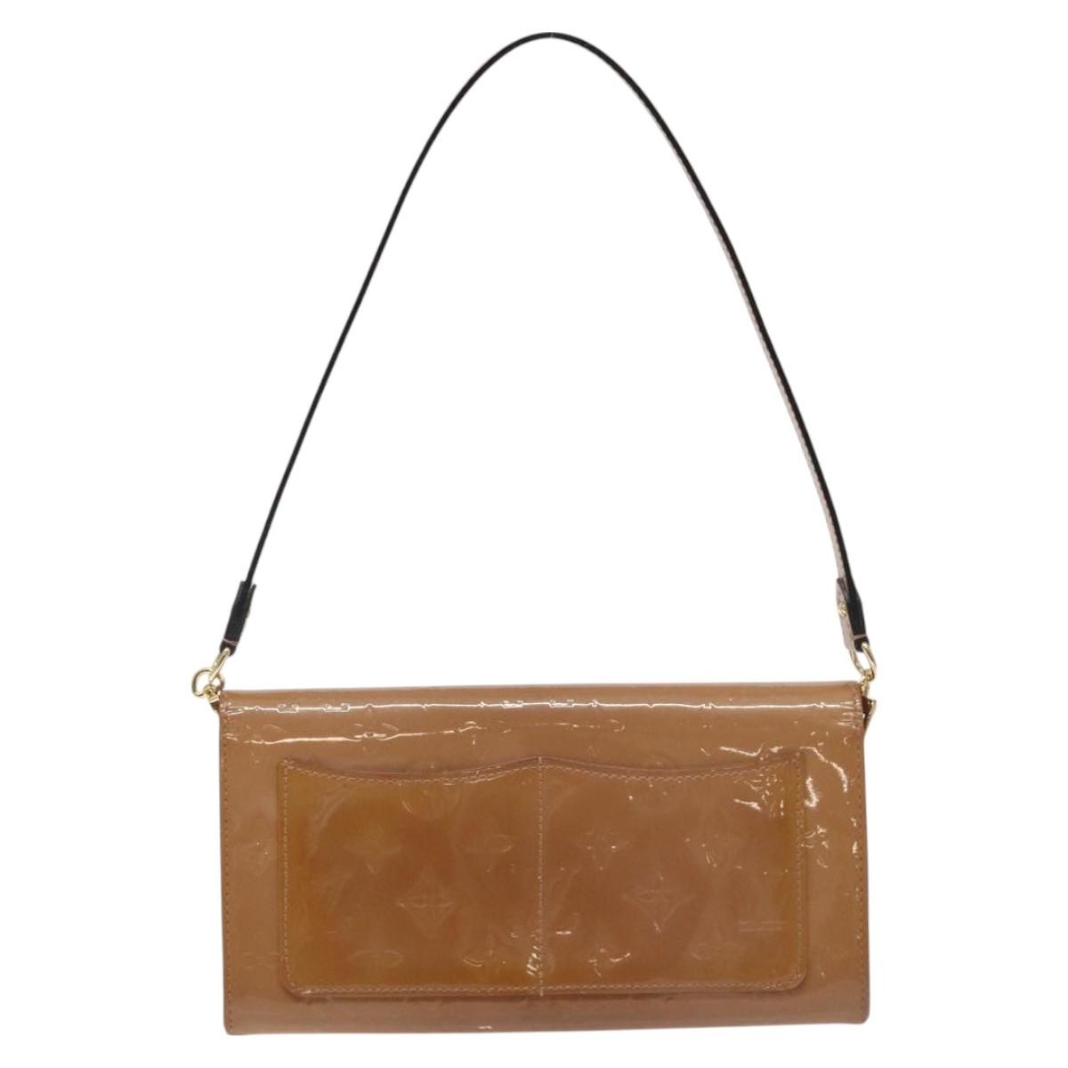 Louis Vuitton LOUIS VUITTON Vernis Rossmore MM Shoulder Bag Rose Velours M91589 LV Authentic 127784