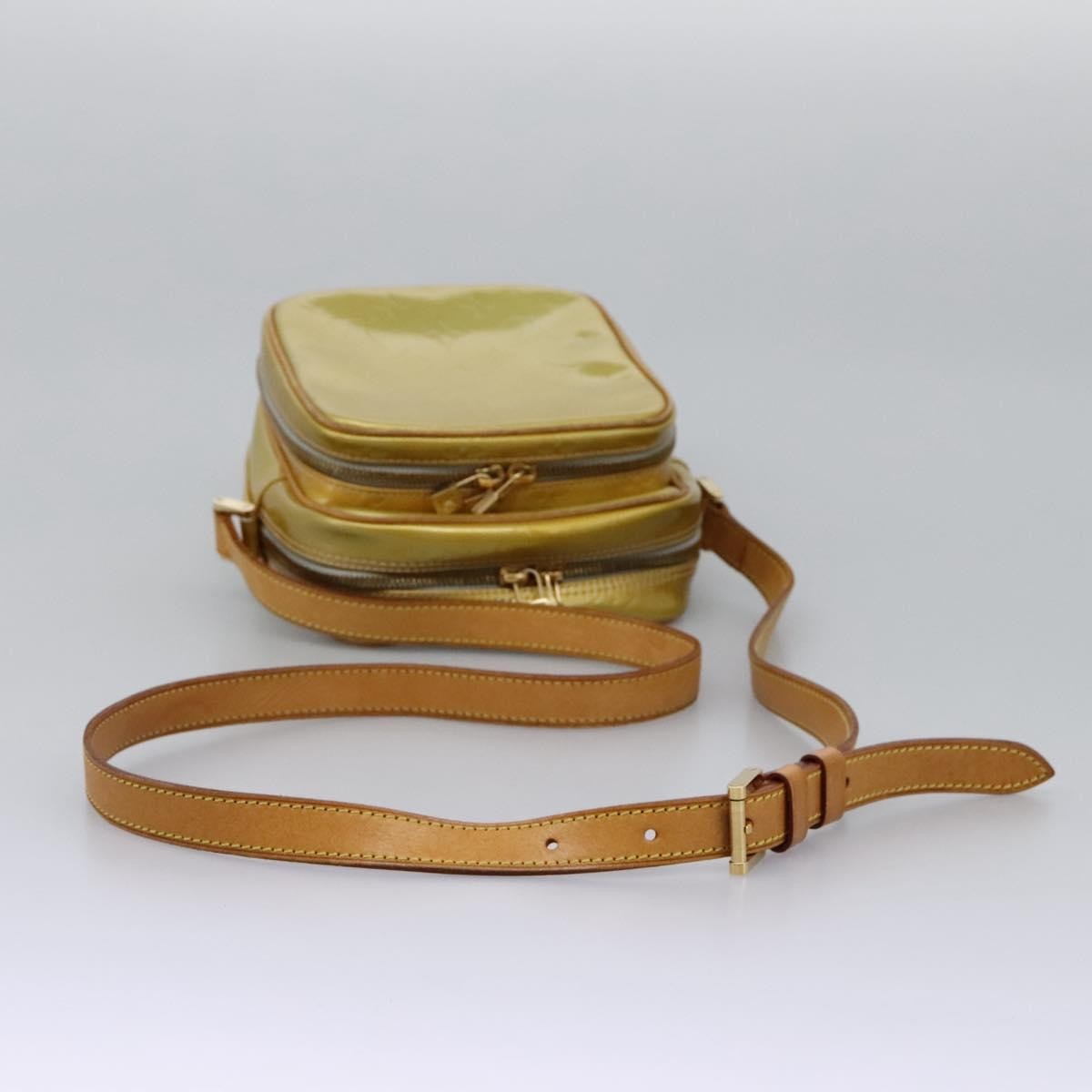 Louis Vuitton LOUIS VUITTON Monogram Vernis Wooster Shoulder Bag Gris M91036 LV Authentic ep7979