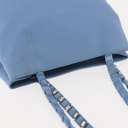 Salvatore Ferragamo Salvatore Ferragamo Tote Bag Canvas Blue Silver Authentic BA7336