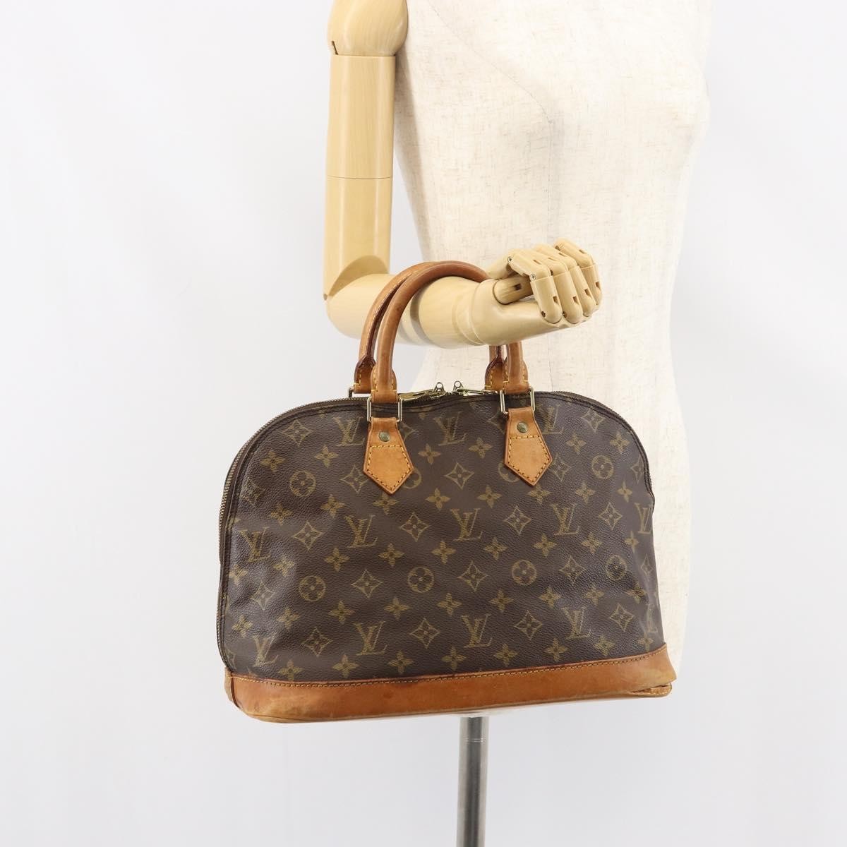 Louis Vuitton LOUIS VUITTON Monogram Alma Hand Bag M51130 LV Authentic ti3527