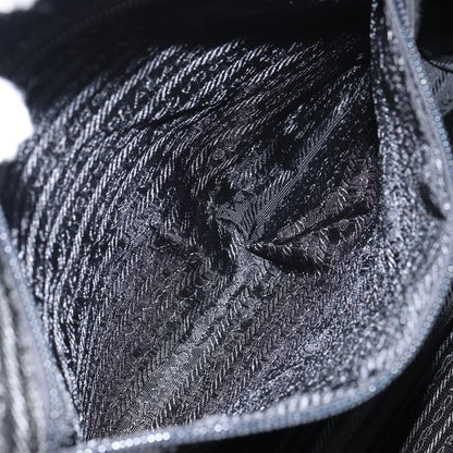Prada PRADA Tote Bag Nylon Black Silver Authentic 151531