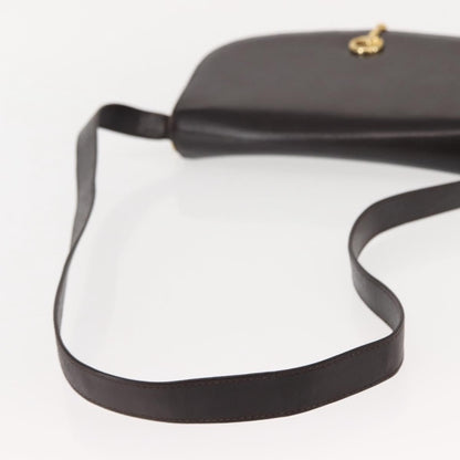 Gucci GUCCI Shoulder Bag Leather Brown gold Authentic fm4925